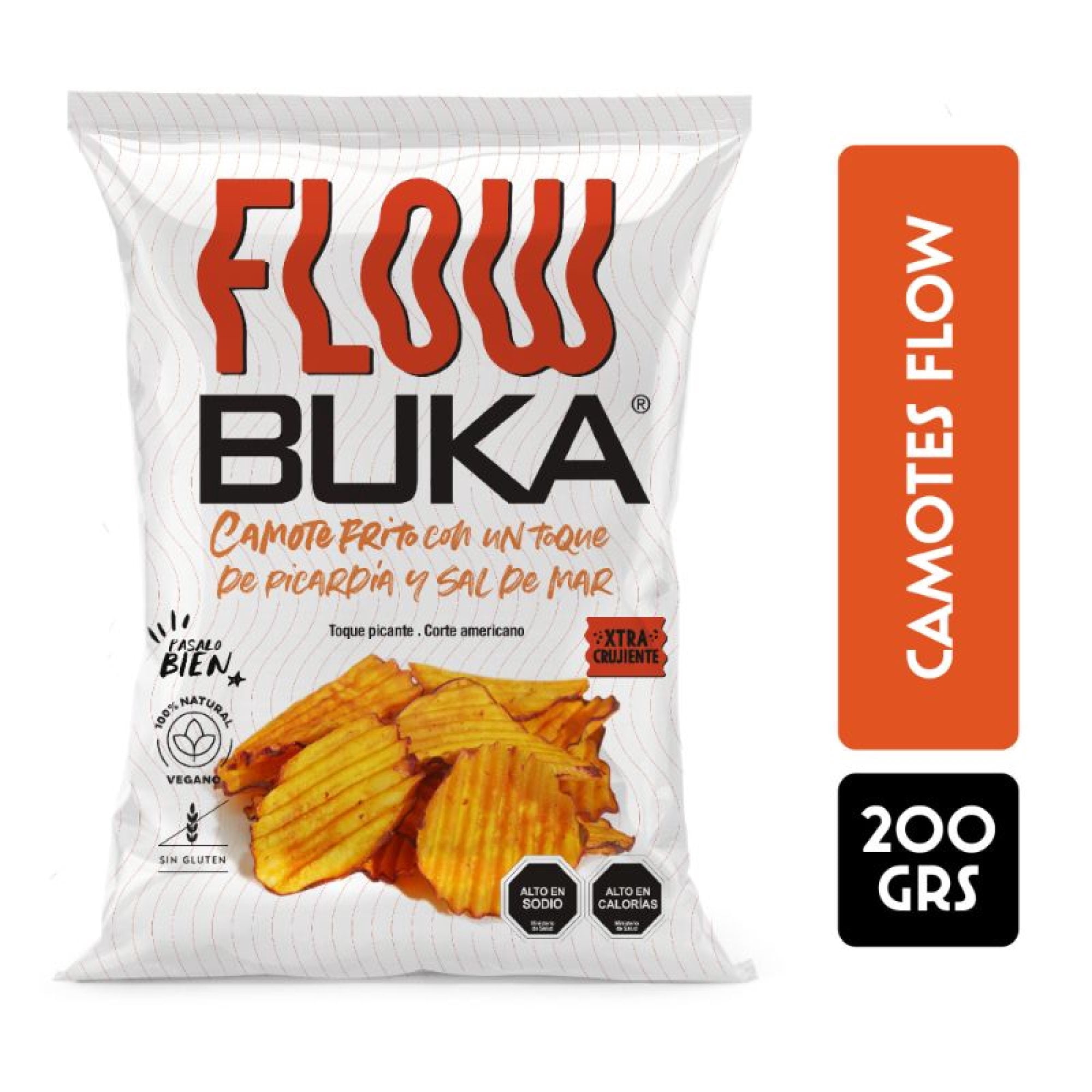 Chips Camote Frito Flow 200 g Buka