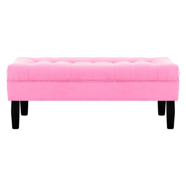 Banqueta Wood 2c Felpa 00 Rosado