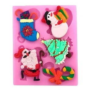 Genérico - Molde De Silicona Molde Navidad Molde Fondant Navideños