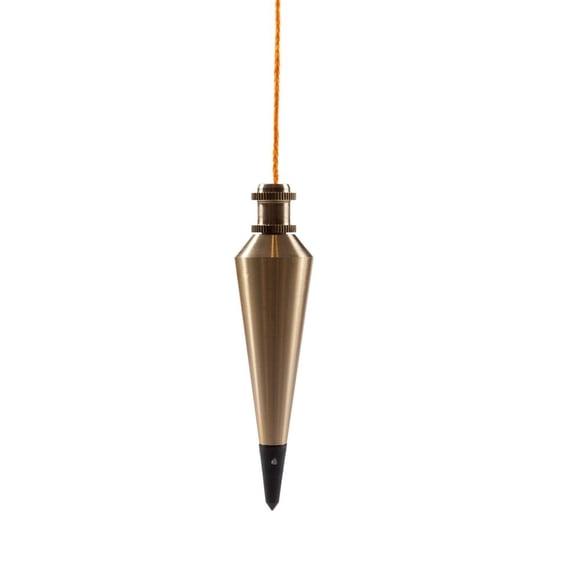 Plumb Bob Swanson Tool Co PB008B, latón, 240 ml, con cuerda