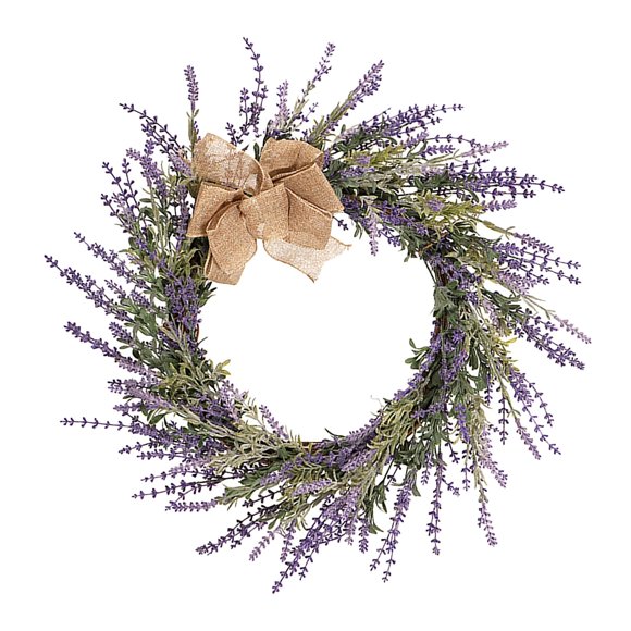 Guirnalda De Corona De Lavanda Para Colgar En La Puerta Delantera Al Aire Libre, Decoración Para Fiesta De Boda