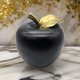 thumbnail image 2 of Figura Adorno De Manzana Negra Decorativa En Resina Moderna negro, 2 of 4
