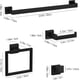 thumbnail image 2 of Juego de accesorios de baño PNWNNH negro mate, 20 piezas, 2 of 7