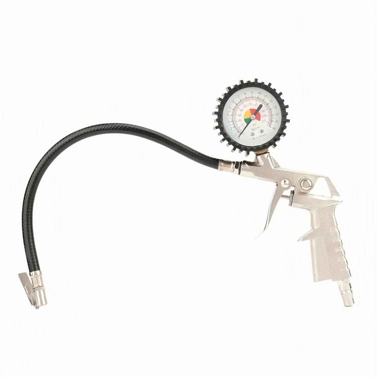 Genérico - Pistola Para Inflar Y Calibrar Neumaticos Con Manometro