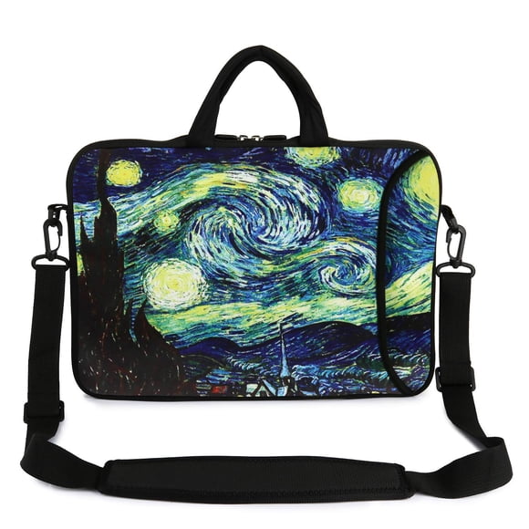 Bolso de hombro para portátil Violet Mist de neopreno para portátil de 14 pulgadas
