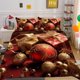 thumbnail image 2 of Christmas Gifts Santa Claus Quilt Duvet Cover Set Kids3-Piece Bedding Set, 2 of 5