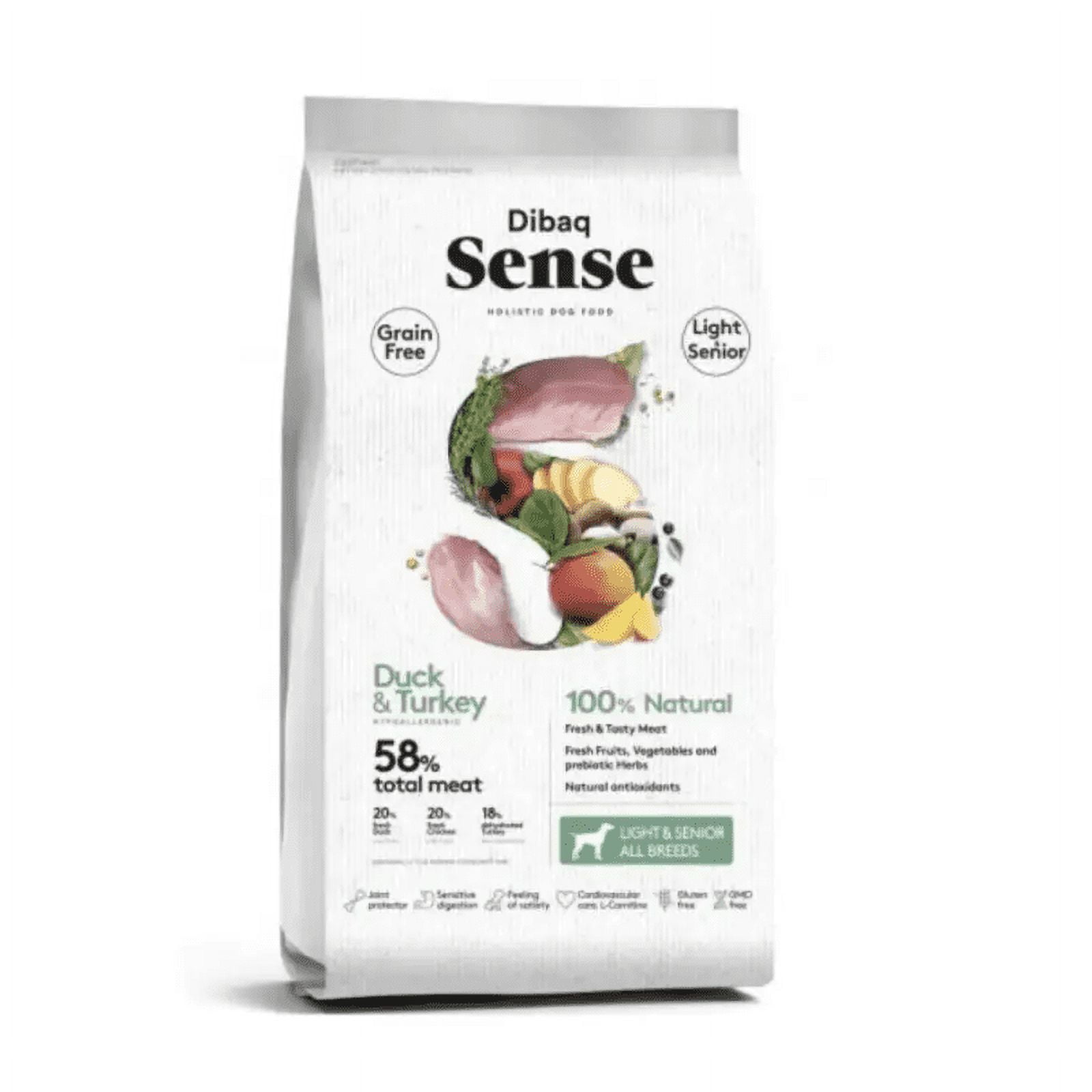 ALimento Seco Perro Senior Light Sabor Pavo y Pato Bolsa, 12 KG