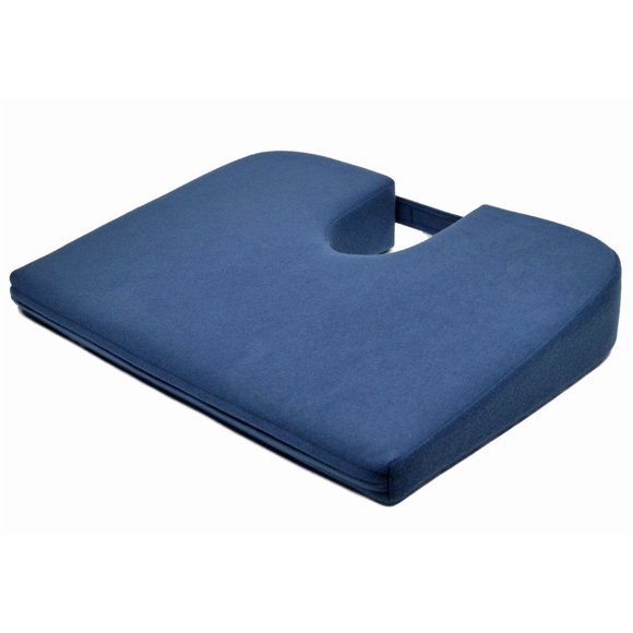 Cojín de Asiento Tush Cush 36x46 cm Azul Marino Velour