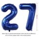 thumbnail image 2 of Globo numérico EBAIJQUO 27 azul marino de 40 pulgadas para decoración de fiestas, 2 of 7