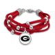 thumbnail image 1 of Pulsera de Cuero FTH 19 cm con Logotipo de los Bulldogs y Cierre de Langosta, 1 of 1