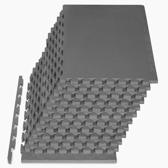 Tapete De Rompecabezas Para Ejercicio Diseño Tejido 2 5 Cm De Grosor
