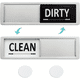 thumbnail image 1 of 1pc Dishwasher Magnet Clean Dirty Sign Shutter Only Changes When You Push It Non-Scratching Strong Magnet Or 3M Adhesive Options Indicator Tells Whether Dishes Are Clean Or Dirty, 1 of 5