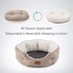 thumbnail image 4 of Cama para mascotas para perros y gatos pequeños, redonda, 50 cm, color camel, 4 of 9