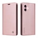 thumbnail image 5 of Funda Billetera de Cuero para iPhone 16 con Tarjetero y Soporte - Tapa Magnética Rosa, 5 of 6