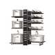 thumbnail image 1 of Estante Organizador 8 Ollas Sartenes Platos Cocina Ajustable Negro, 1 of 3
