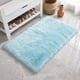 thumbnail image 5 of REGALWOVEN Alfombra de Área Suave y Peluda, Alfombras de Dormitorio Ultra Esponjosas, Alfombra Peluda Antideslizante para Habitación, Guardería, Dormitorio Azul Claro 35" x 24", 5 of 7
