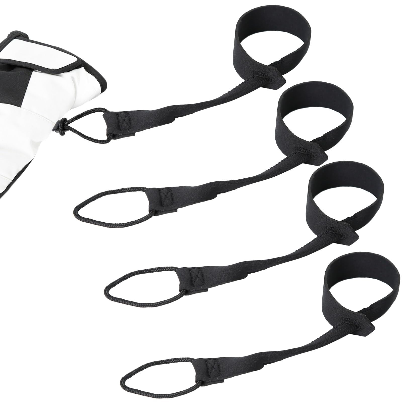 Xusx111 - Correas Extendidas De 4 Piezas - Correa De Esquí Unisex Para Guantes Colgantes, Correa De Muñeca Estrecha Para Guantes, Cuerda De Guante Para Adultos, Correa De Muñeca De Cuerda De Guante De