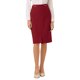 thumbnail image 1 of INSPIRE CHIC Falda Lápiz de Negocios para Mujer, Cintura Alta, Formal, Trabajo, Largo hasta la Rodilla, Talla S, Rojo, 1 of 5