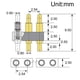 thumbnail image 2 of Conector Pogo Pin Treedix, 4 unidades, chapado en oro, 7,5 mm de largo, 7 A, 2 of 2