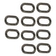 thumbnail image 5 of 10x Anillos Ovalados De Resorte Mosquetón Resorte Llavero Hebilla Push Snap Hook Negro, 5 of 5