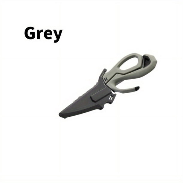 GOXAWEE Stainless Steel Professional Fishing Scis, Outdoor Fishing Tools, Anti-Slip Grip And Multi-Purpose Tool For Boning Fish