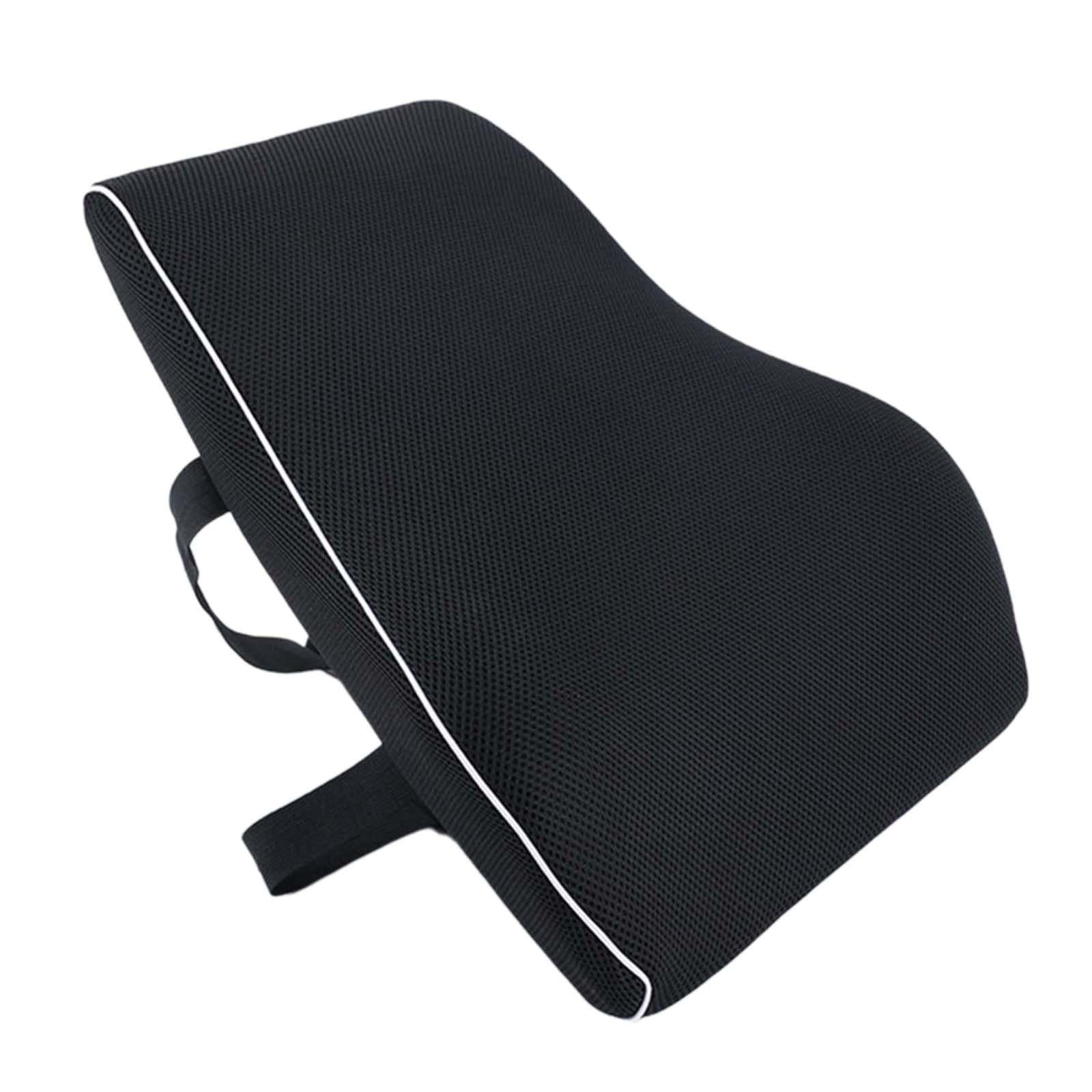Magideal - Cojín De Apoyo Lumbar Con Respaldo De Espuma Viscoelástica Con Correas Ajustables Respaldo Alto De 7,7 X 5,7 Pulgadas Para Mujeres Y Conductores