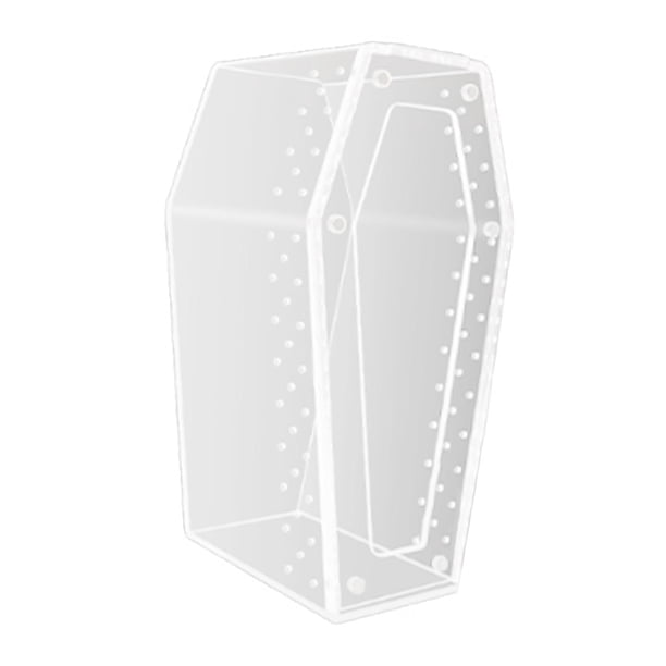 Recinto Acrílico para Arañas, Jaula para Tarántulas, Caja de Cría, Forma de Ataúd, Transparente, Vivario, Hábitat para Anfibios, Terrario para Reptile