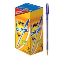 Bic - Lápiz Pasta Azul Cristal Punta Media 50 Unid