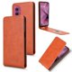 thumbnail image 5 of Funda tipo folio para Motorola Moto G55 5G con soporte magnético y protección para la cámara Marrón, 5 of 6