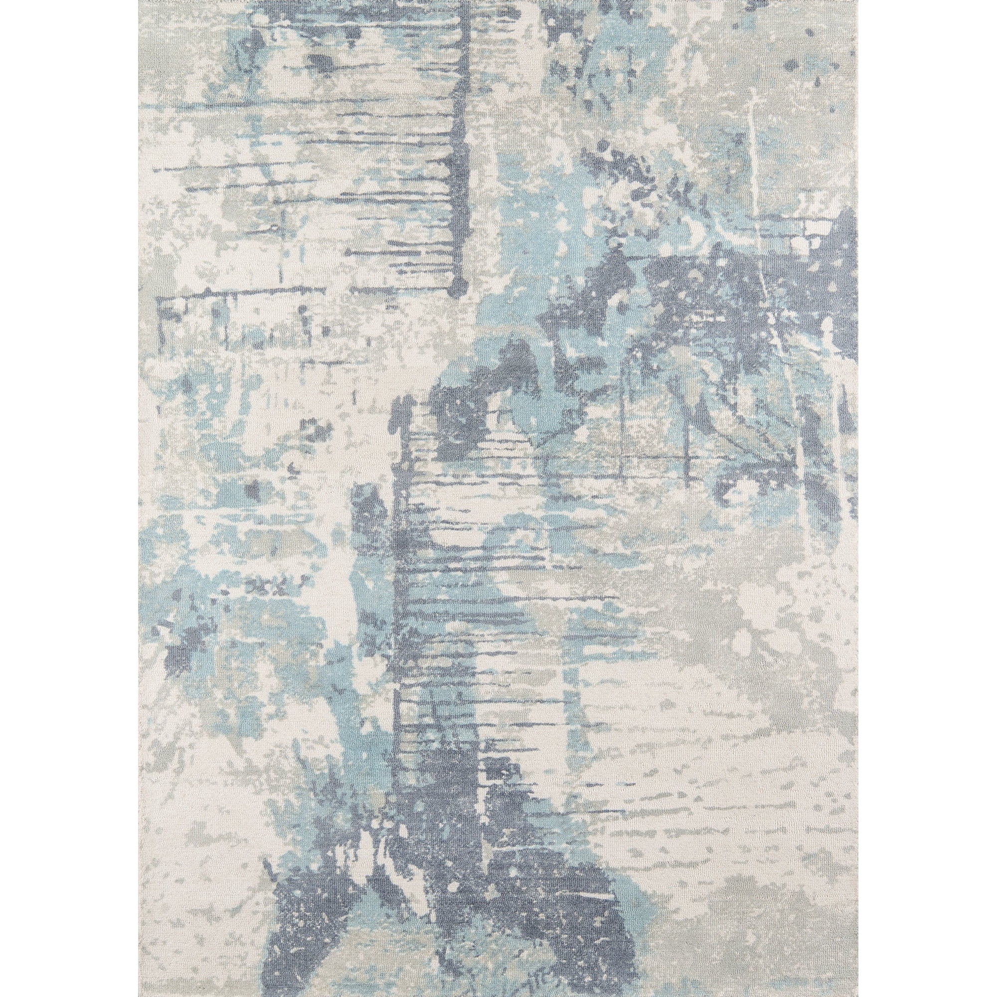 Alfombra Momeni Illusions De Lana Azul 60 Cm X 90 Cm