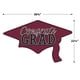 thumbnail image 2 of Recortes de graduación Beistle color borgoña Congrats Grad, 2 piezas, 2 of 7