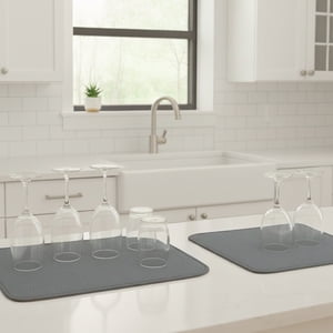 Set De 2 Tapetes De Secado Nautica Home Alta Absorción Gris