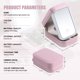 thumbnail image 4 of Funda para espejo de maquillaje BS-MALL Travel con LED rosa claro, 4 of 6