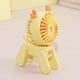 thumbnail image 1 of 1PC Deer/Dog Portable Handheld Battery Powered Fan, 500mAh USB Rechargeable Battery Operated Fan Desk Fan Mini Small Fan, 1 of 5