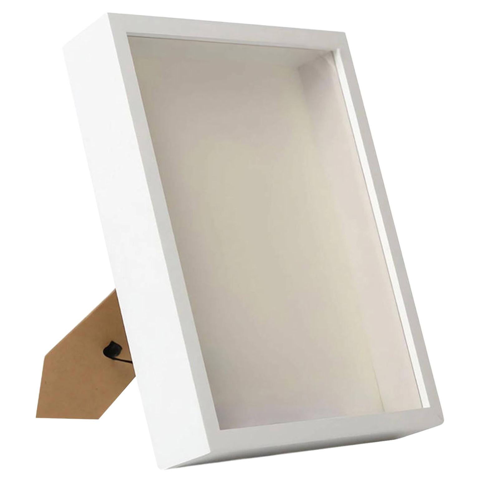 Bothyi - Marco De Madera Para Sombra, Marco Decorativo Para Fotos, Recuerdos De Premios Florales, Color Blanco