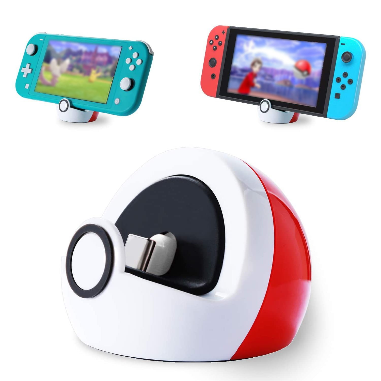 Genérico - Soporte De Carga Pequeño Compatible Con Nintendo Switch 2/switch/switch Lite/switch Oled, Linda Estación De Dock Para Switch Con Puerto Usb-c, Soporte De Carga Portátil