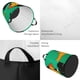 thumbnail image 4 of Pato Lucas Cesta de lavandería de gran capacidad redonda con asa, bolsa para ropa sucia plegable, almacenamiento para dormitorio, baño y lavadero 44x35 cm, 4 of 6