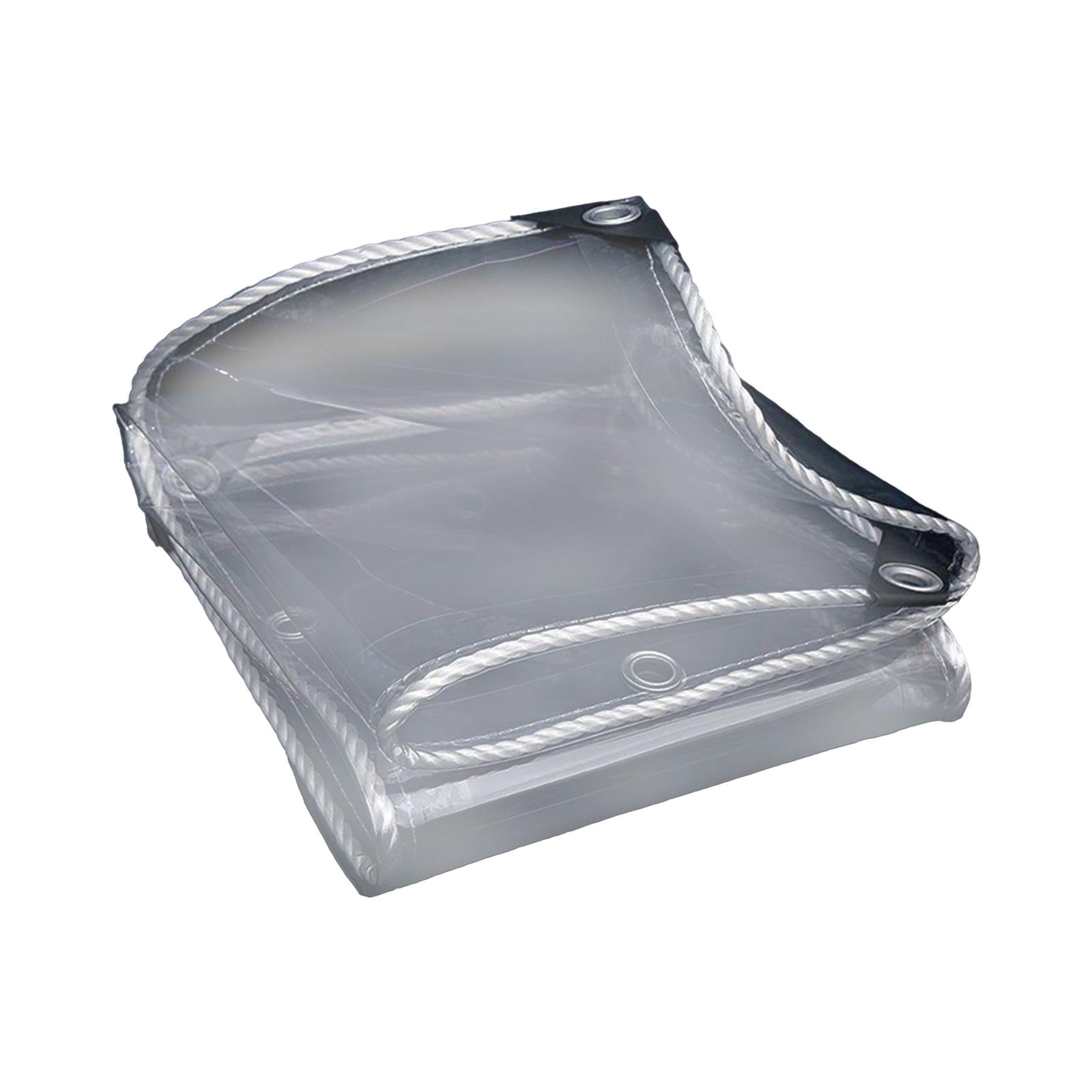 Ioensy - Lona Impermeable Transparente Portátil Para Jardín, Cubierta Impermeable Para Barco, Patio, Césped, 2mx3m