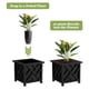 thumbnail image 3 of Caja para plantas 2 piezas Pure Garden 38 x 38 x 33 cm negra, 3 of 7