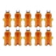 thumbnail image 1 of 10 Botellas De Jugo Vacías De Hombre De Jengibre De 500 Ml Para Jugo De Refrigerador De Té Marrón, 1 of 5