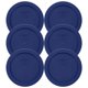 thumbnail image 1 of Tapa Pyrex para Recipientes 2 Tazas, Pack de 6, Azul, Libre de BPA, 1 of 5