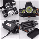 thumbnail image 3 of Linterna Frontal 5000 Lumenes Led Minero Bordó Negro, 3 of 3