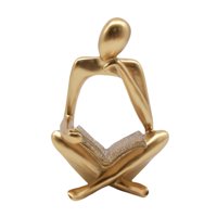 Bothyi - Estatua Del Pensador, Regalo Dorado, Obra De Arte, Escultura De Resina Para Gabinete, Dormitorio, Pasillo, Derecha