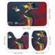 thumbnail image 3 of Conde Duckula-theme 4-Piece Shower Curtain Set with Rugs, Waterproof Bathroom Decor Set Includes Bath Mat, U-Shaped Rug, Toilet Lid Cover and Curtain with Hooks, 3 of 6