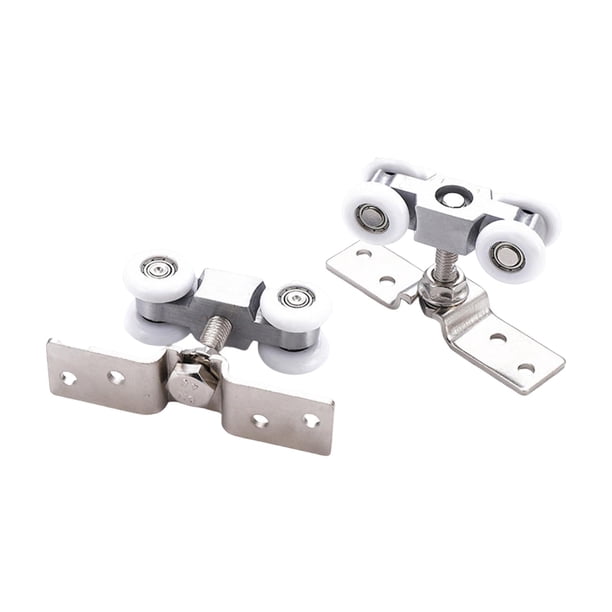 Juego De 2 Ruedas Para Rieles De Puerta Corredera Para Armario De Cocina Y Puerta De Patio.