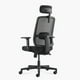 thumbnail image 5 of Silla Oficina Ejecutiva Lotto con cabecero Negro, 5 of 9