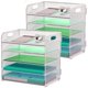 thumbnail image 1 of Bandeja de cartas Sinboun de 5 niveles, metal plateado, pack de 2, 1 of 1