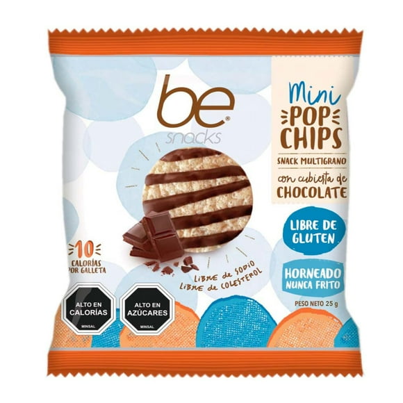 Mini Pop Chips Chocolate, 25 g