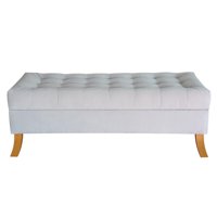 Tapiceria Moderna - Banqueta Baul Portofino Color Gris Perla