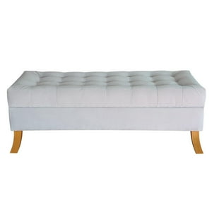 Tapiceria Moderna - Banqueta Baul Portofino Color Gris Perla